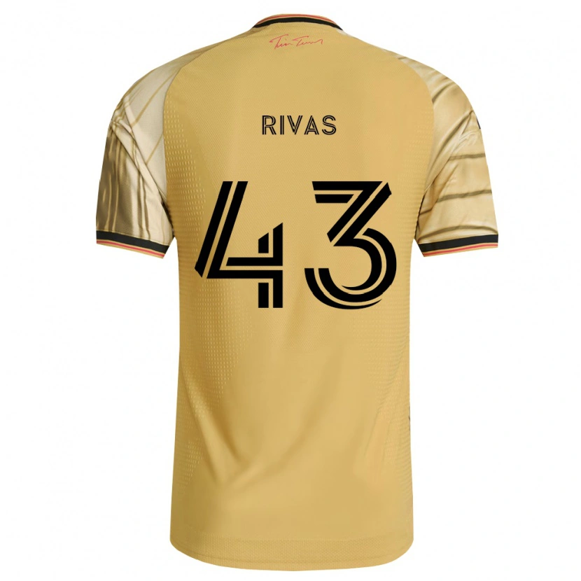 Danxen Femme Maillot Sergio Rivas #43 Brun Jaune Noir Tenues Extérieur 2026/27 T-Shirt