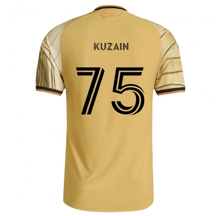Danxen Femme Maillot Wan Kuzain #75 Brun Jaune Noir Tenues Extérieur 2026/27 T-Shirt