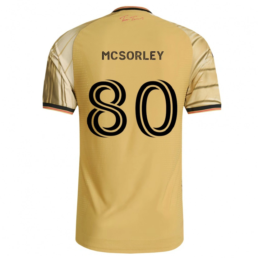 Danxen Femme Maillot Brendan Mcsorley #80 Brun Jaune Noir Tenues Extérieur 2026/27 T-Shirt
