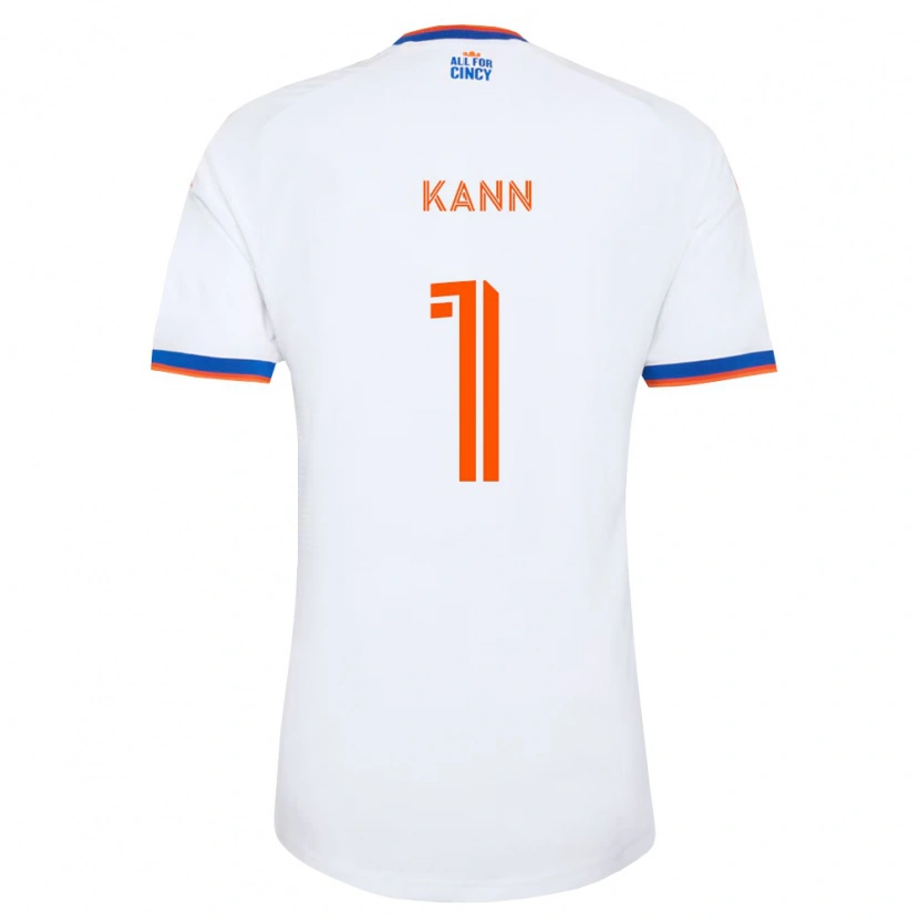 Danxen Femme Maillot Alec Kann #1 Blanc Bleu Marine Orange Tenues Extérieur 2026/27 T-Shirt