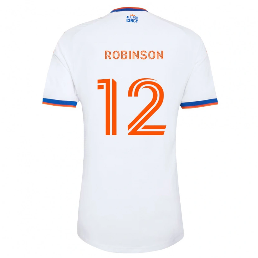Danxen Femme Maillot Miles Robinson #12 Blanc Bleu Marine Orange Tenues Extérieur 2026/27 T-Shirt