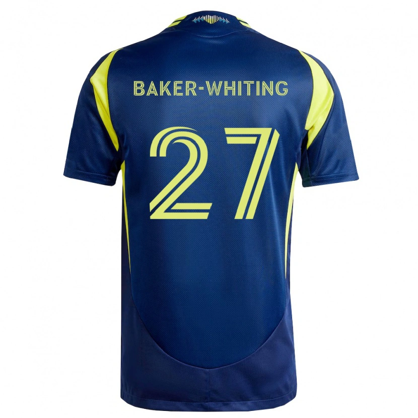 Danxen Femme Maillot Reed Baker-Whiting #27 Jaune Bleu Marine Tenues Extérieur 2026/27 T-Shirt
