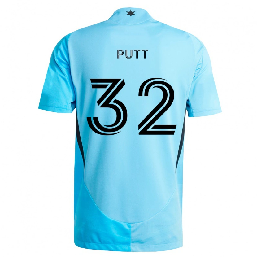 Danxen Femme Maillot Troy Putt #32 Bleu Clair Noir Tenues Extérieur 2026/27 T-Shirt