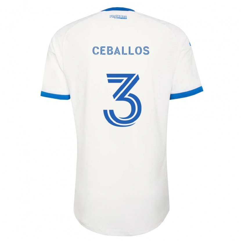 Danxen Femme Maillot Brayan Ceballos #3 Bleu Ciel Blanc Tenues Extérieur 2026/27 T-Shirt