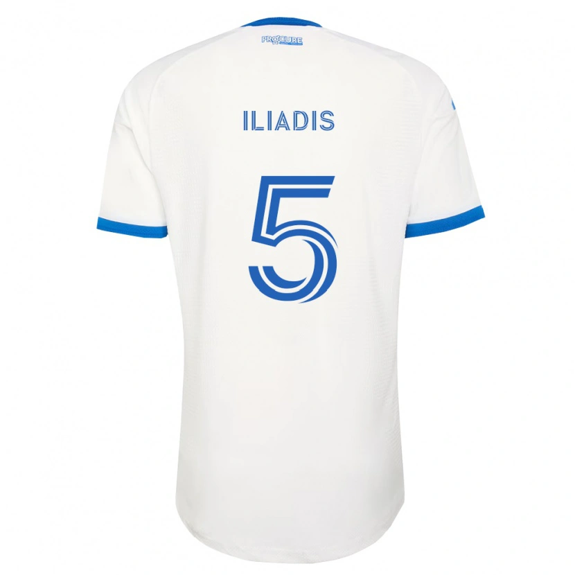 Danxen Femme Maillot Ilias Iliadis #5 Bleu Ciel Blanc Tenues Extérieur 2026/27 T-Shirt