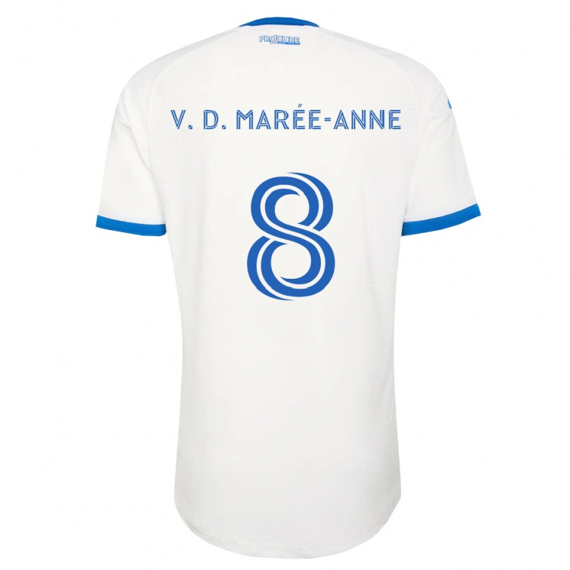 Danxen Femme Maillot Van Doesburg Marée-Anne #8 Bleu Ciel Blanc Tenues Extérieur 2026/27 T-Shirt