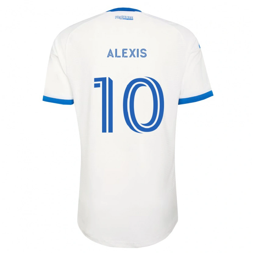 Danxen Femme Maillot Alexis Sánchez #10 Bleu Ciel Blanc Tenues Extérieur 2026/27 T-Shirt