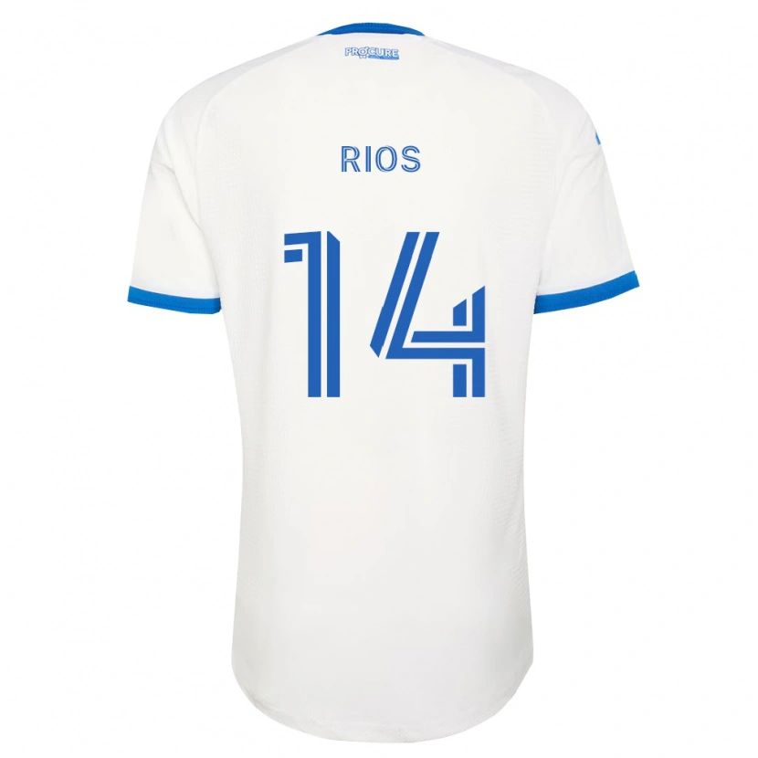 Danxen Femme Maillot Daniel Ríos #14 Bleu Ciel Blanc Tenues Extérieur 2026/27 T-Shirt