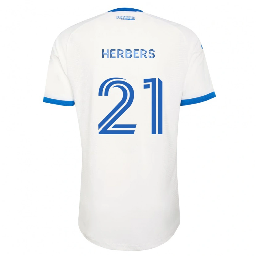 Danxen Femme Maillot Fabian Herbers #21 Bleu Ciel Blanc Tenues Extérieur 2026/27 T-Shirt