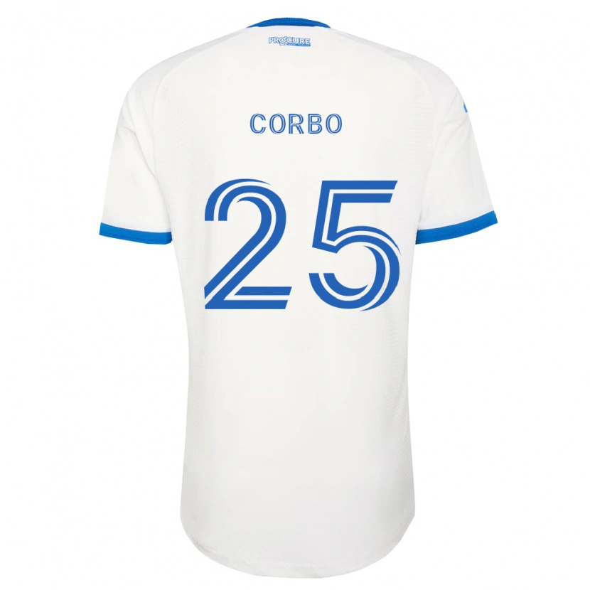 Danxen Femme Maillot Gabriele Corbo #25 Bleu Ciel Blanc Tenues Extérieur 2026/27 T-Shirt