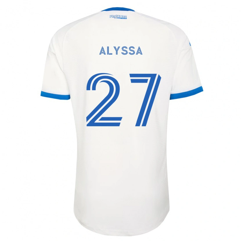 Danxen Femme Maillot Garreaud Alyssa #27 Bleu Ciel Blanc Tenues Extérieur 2026/27 T-Shirt