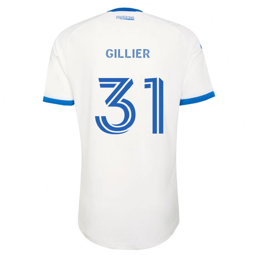 Danxen Femme Maillot Thomas Gillier #31 Bleu Ciel Blanc Tenues Extérieur 2026/27 T-Shirt