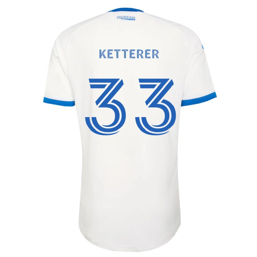 Danxen Femme Maillot Logan Ketterer #33 Bleu Ciel Blanc Tenues Extérieur 2026/27 T-Shirt