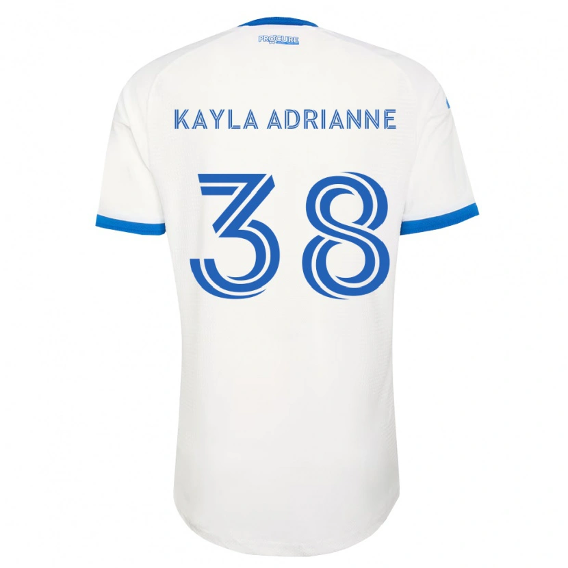 Danxen Femme Maillot Kamdem Kayla Adrianne #38 Bleu Ciel Blanc Tenues Extérieur 2026/27 T-Shirt