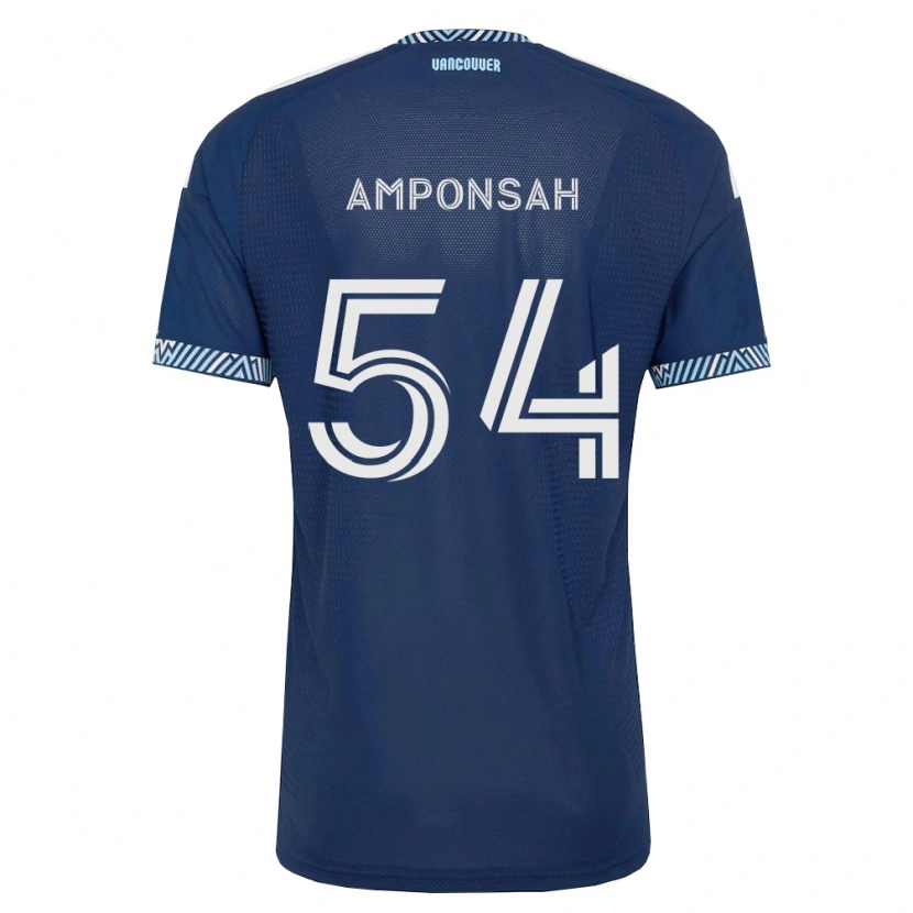 Danxen Femme Maillot Prince Amponsah #54 Bleu Foncé Blanc Tenues Extérieur 2026/27 T-Shirt