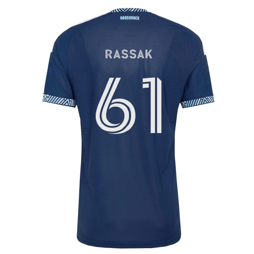 Danxen Femme Maillot Carson Rassak #61 Bleu Foncé Blanc Tenues Extérieur 2026/27 T-Shirt
