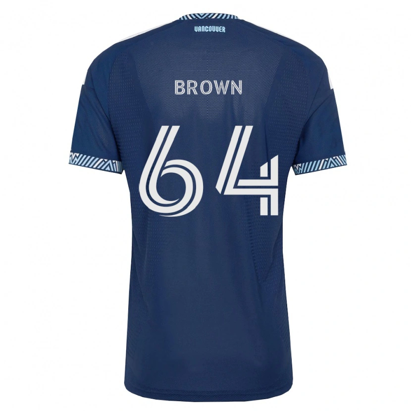 Danxen Femme Maillot Tyler Brown #64 Bleu Foncé Blanc Tenues Extérieur 2026/27 T-Shirt