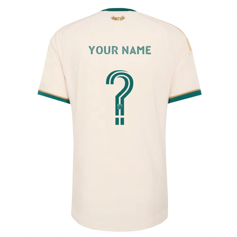 Danxen Femme Maillot Votre Nom #0 Vert Champagne Tenues Extérieur 2026/27 T-Shirt