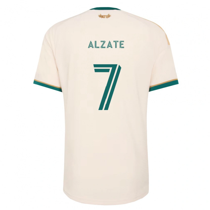 Danxen Femme Maillot Steven Alzate #7 Vert Champagne Tenues Extérieur 2026/27 T-Shirt