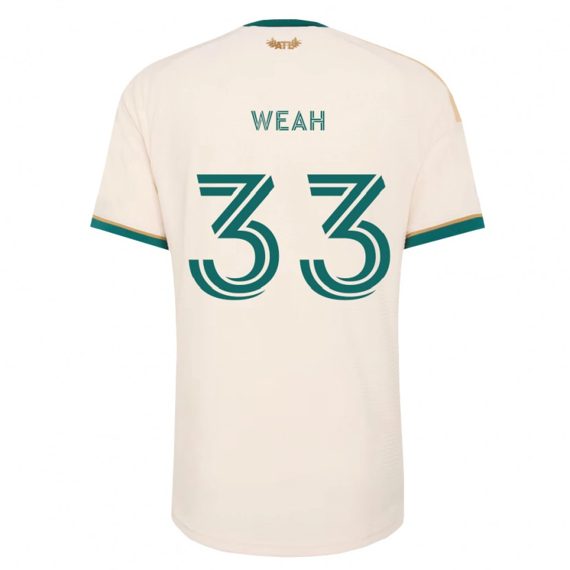 Danxen Femme Maillot Patrick Weah #33 Vert Champagne Tenues Extérieur 2026/27 T-Shirt