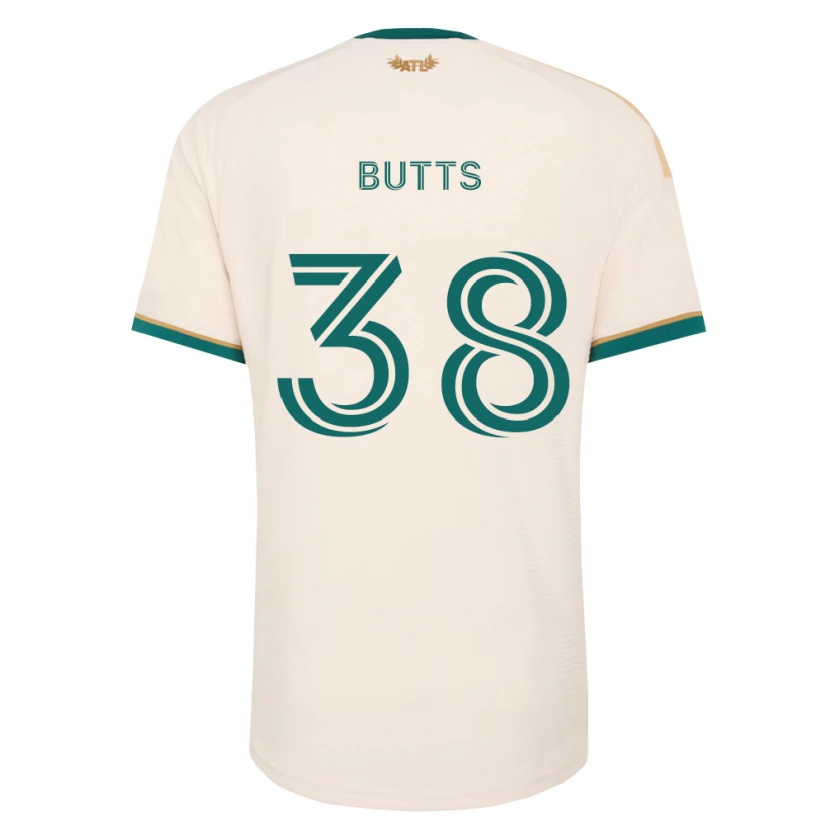 Danxen Femme Maillot Liam Butts #38 Vert Champagne Tenues Extérieur 2026/27 T-Shirt