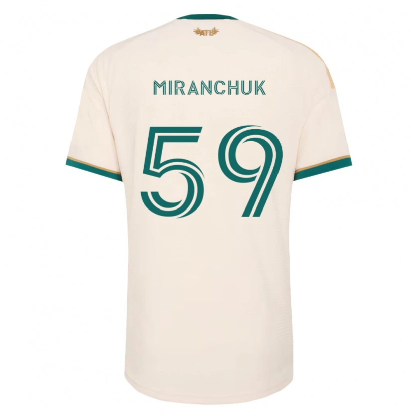 Danxen Femme Maillot Aleksey Miranchuk #59 Vert Champagne Tenues Extérieur 2026/27 T-Shirt
