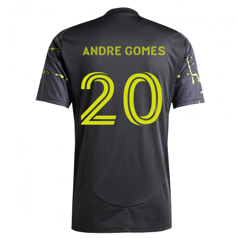 Danxen Femme Maillot André Gomes #20 Jaune Fluo Noir Tenues Extérieur 2026/27 T-Shirt