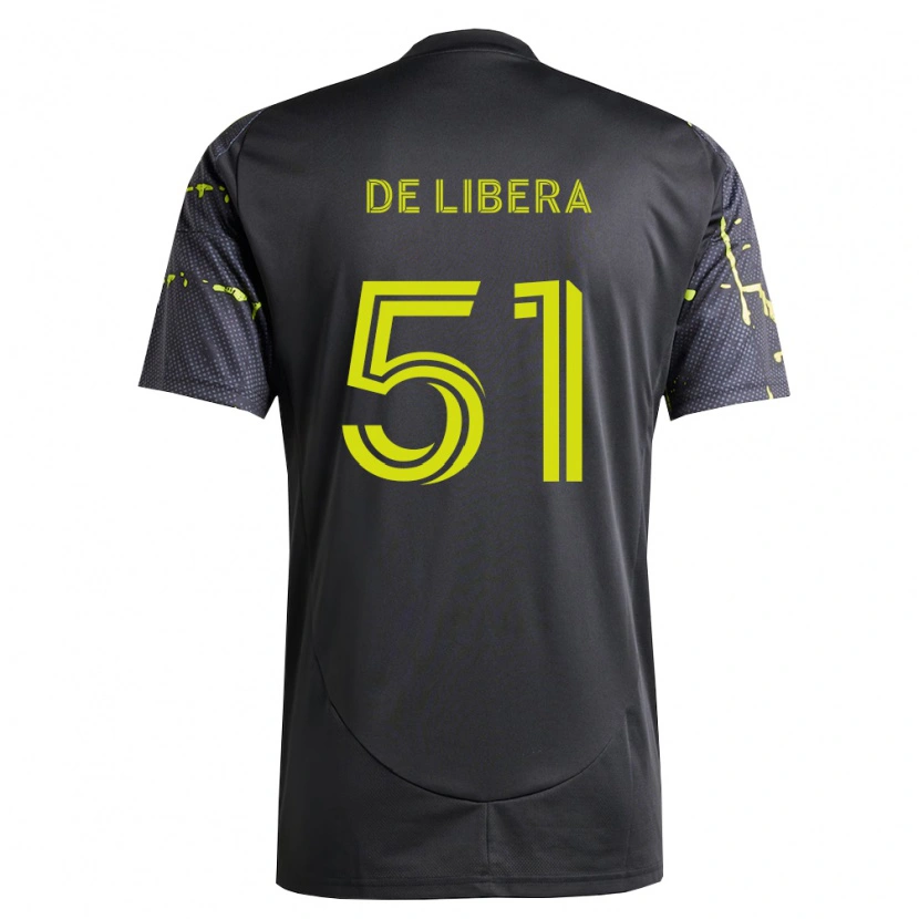 Danxen Femme Maillot Giorgio De Libera #51 Jaune Fluo Noir Tenues Extérieur 2026/27 T-Shirt