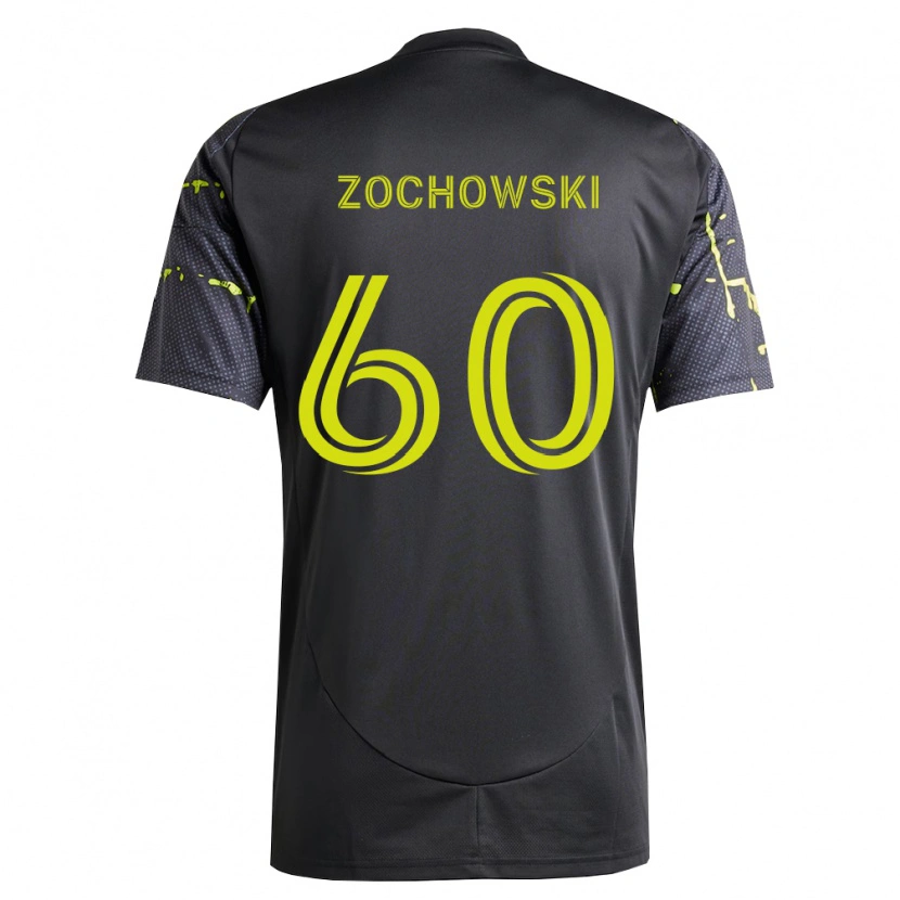 Danxen Femme Maillot Alex Zochowski #60 Jaune Fluo Noir Tenues Extérieur 2026/27 T-Shirt