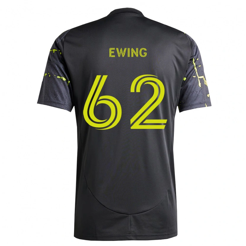 Danxen Femme Maillot Immanuel Ewing #62 Jaune Fluo Noir Tenues Extérieur 2026/27 T-Shirt