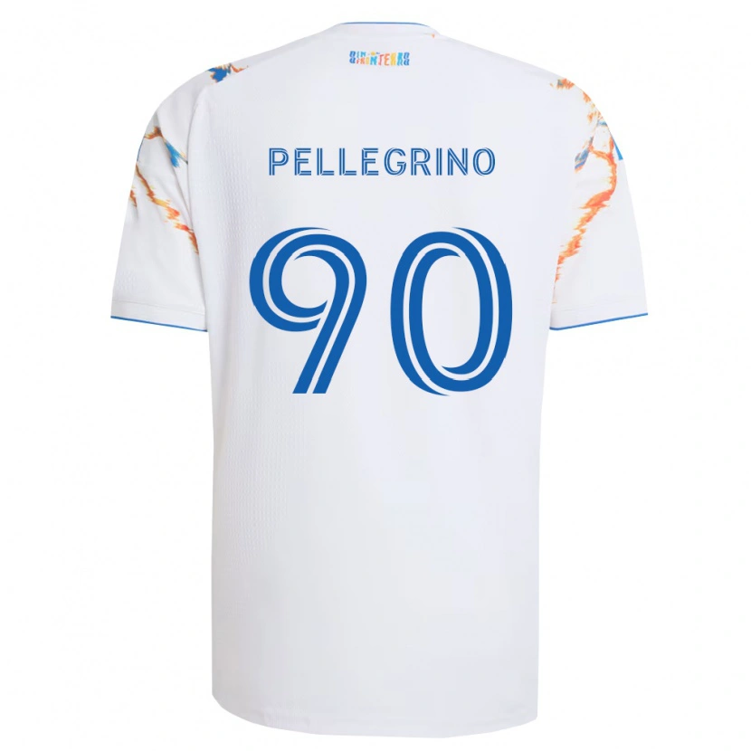 Danxen Femme Maillot Amahl Pellegrino #90 Blanc Orange Bleu Tenues Extérieur 2026/27 T-Shirt