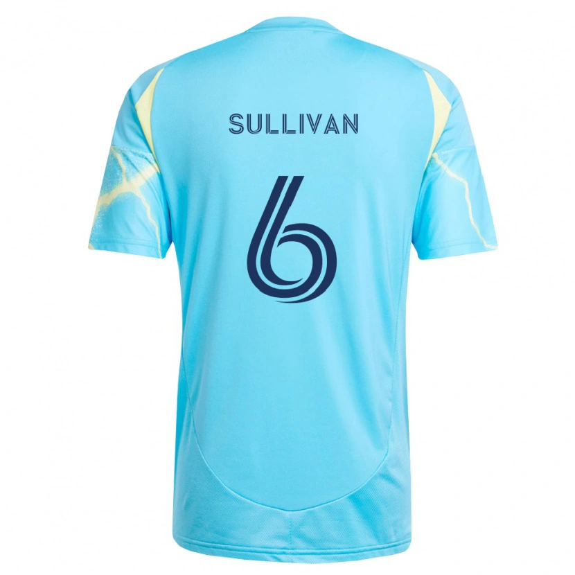 Danxen Femme Maillot Cavan Sullivan #6 Bleu Clair Noir Jaune Clair Tenues Extérieur 2026/27 T-Shirt