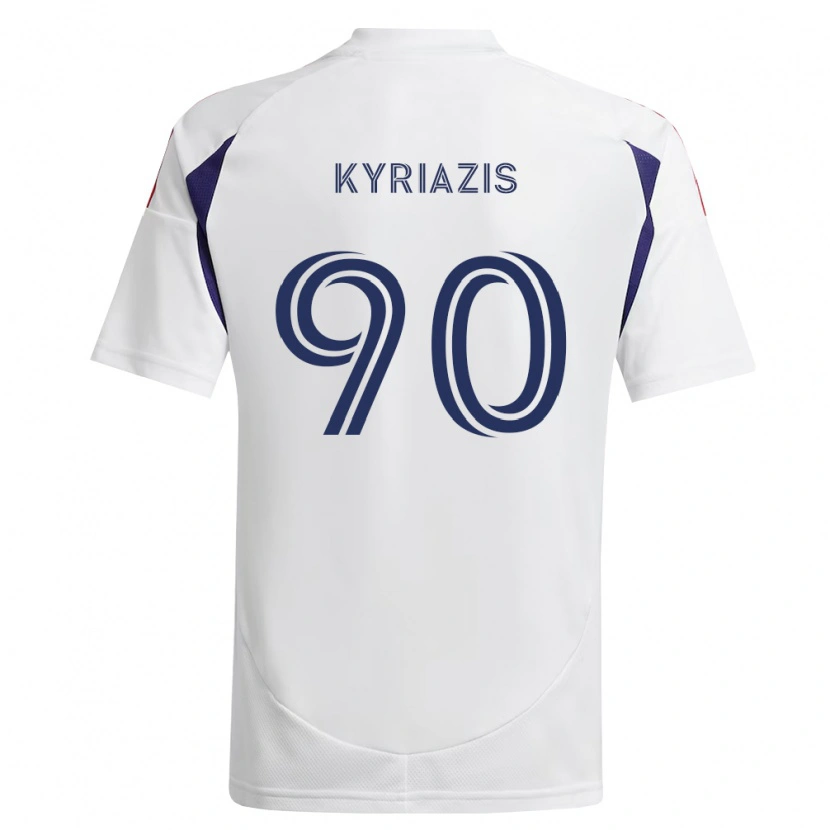 Danxen Femme Maillot Konstantinos Kyriazis #90 Bleu Royal Rouge Marron Tenues Extérieur 2026/27 T-Shirt