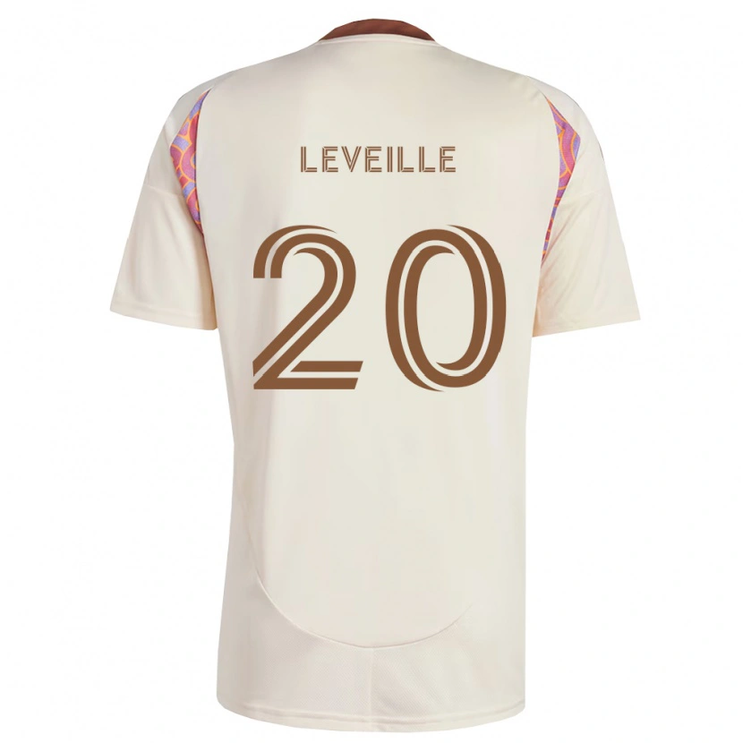Danxen Femme Maillot Grant Leveille #20 Rose Blanc Cassé Tenues Extérieur 2026/27 T-Shirt