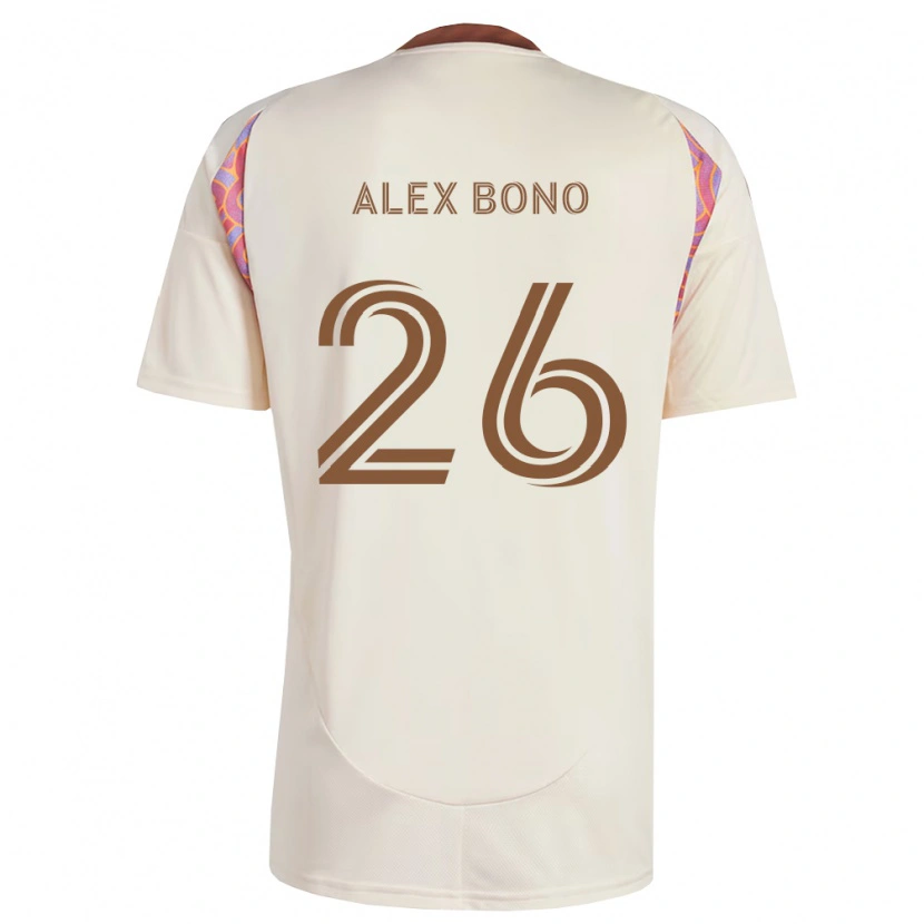 Danxen Femme Maillot Alex Bono #26 Rose Blanc Cassé Tenues Extérieur 2026/27 T-Shirt