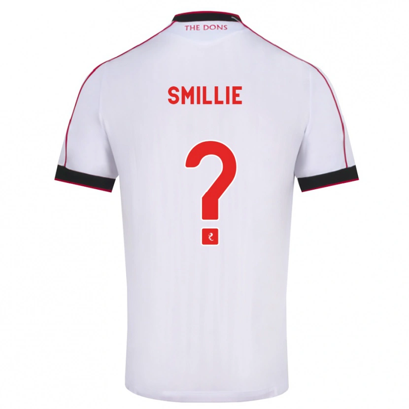 Danxen Femme Maillot Reuben Smillie #0 Noir Rouge Blanc Tenues Extérieur 2026/27 T-Shirt