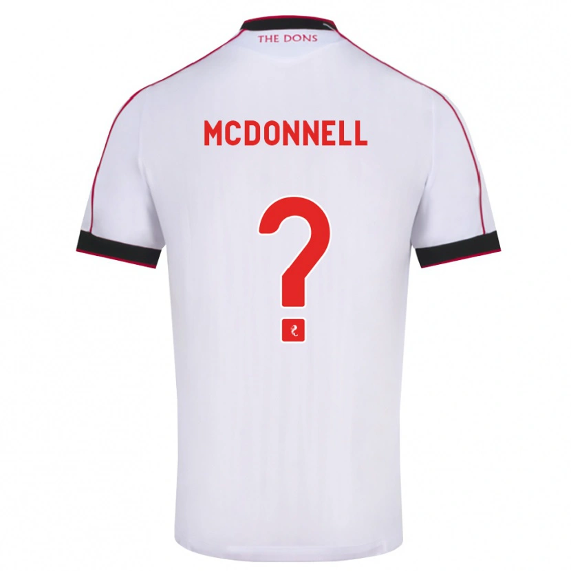 Danxen Femme Maillot Noah Mcdonnell #0 Noir Rouge Blanc Tenues Extérieur 2026/27 T-Shirt