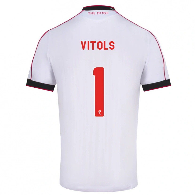 Danxen Femme Maillot Rodrigo Vitols #1 Noir Rouge Blanc Tenues Extérieur 2026/27 T-Shirt