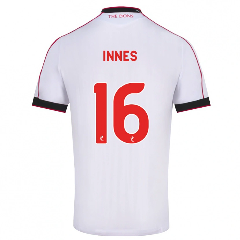 Danxen Femme Maillot Hannah Innes #16 Noir Rouge Blanc Tenues Extérieur 2026/27 T-Shirt
