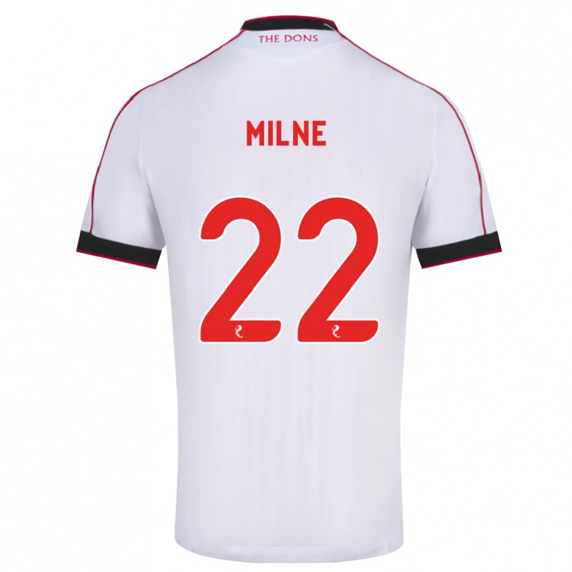 Danxen Femme Maillot Jack Milne #22 Noir Rouge Blanc Tenues Extérieur 2026/27 T-Shirt