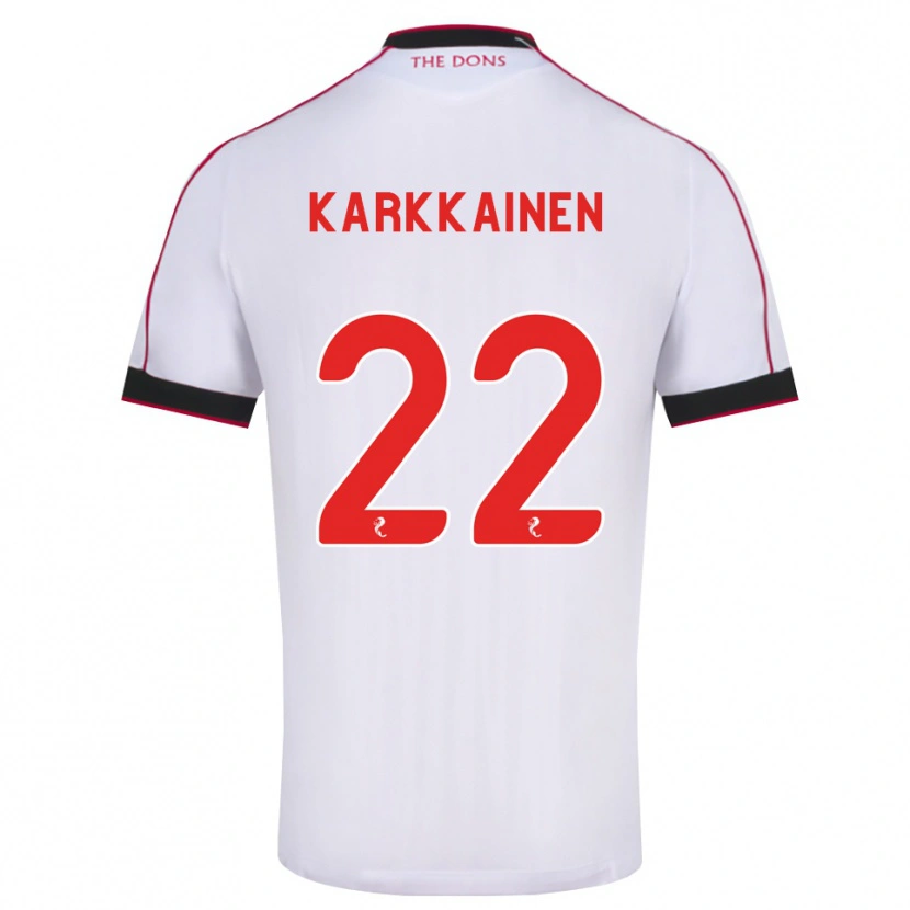 Danxen Femme Maillot Elena Kärkkäinen #22 Noir Rouge Blanc Tenues Extérieur 2026/27 T-Shirt