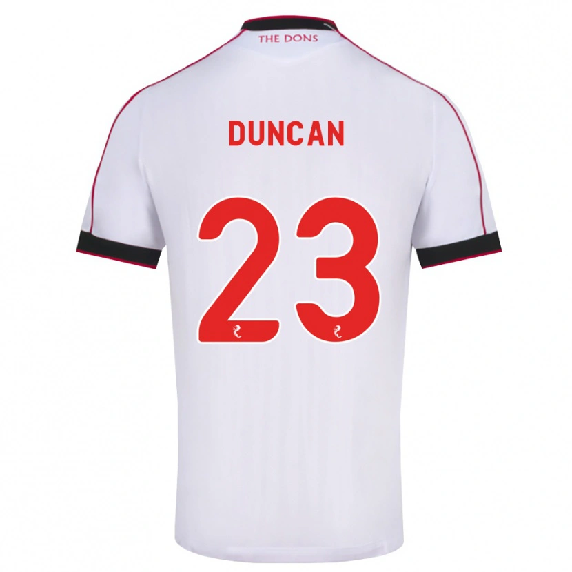 Danxen Femme Maillot Ryan Duncan #23 Noir Rouge Blanc Tenues Extérieur 2026/27 T-Shirt