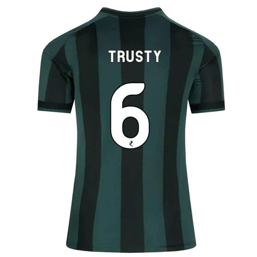 Danxen Femme Maillot Auston Trusty #6 Gris Ardoise Foncé Noir Tenues Extérieur 2026/27 T-Shirt