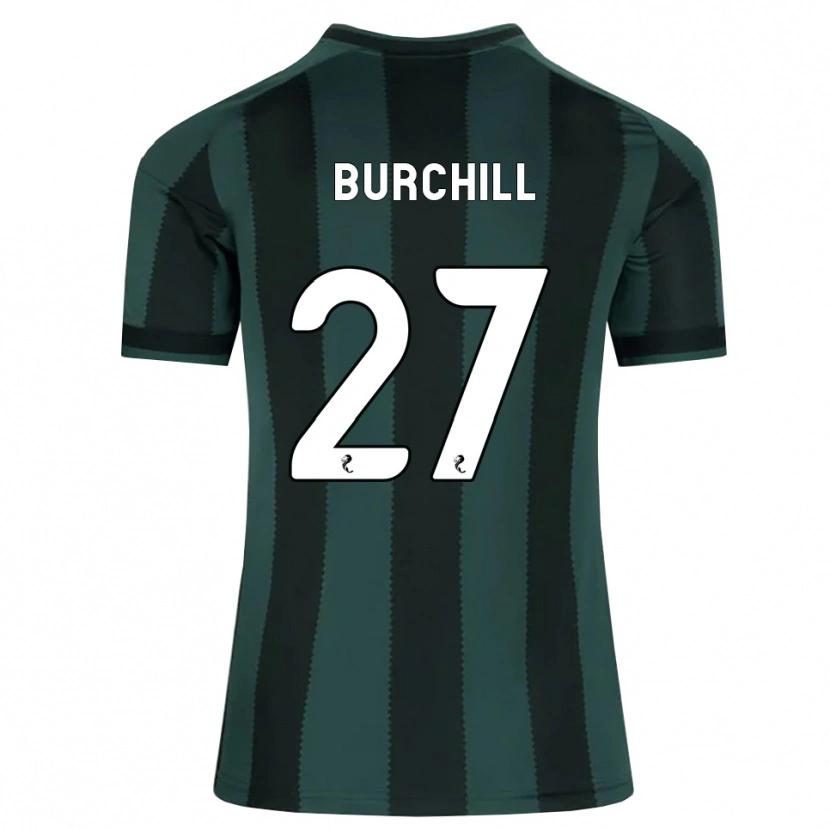 Danxen Femme Maillot Tiree Burchill #27 Gris Ardoise Foncé Noir Tenues Extérieur 2026/27 T-Shirt