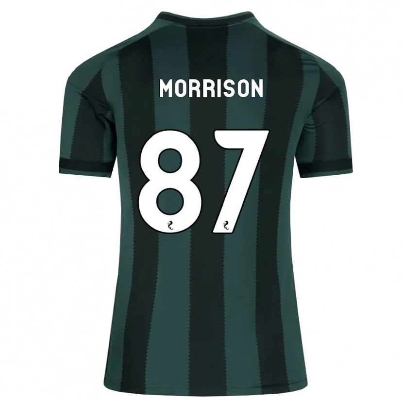 Danxen Femme Maillot Joe Morrison #87 Gris Ardoise Foncé Noir Tenues Extérieur 2026/27 T-Shirt