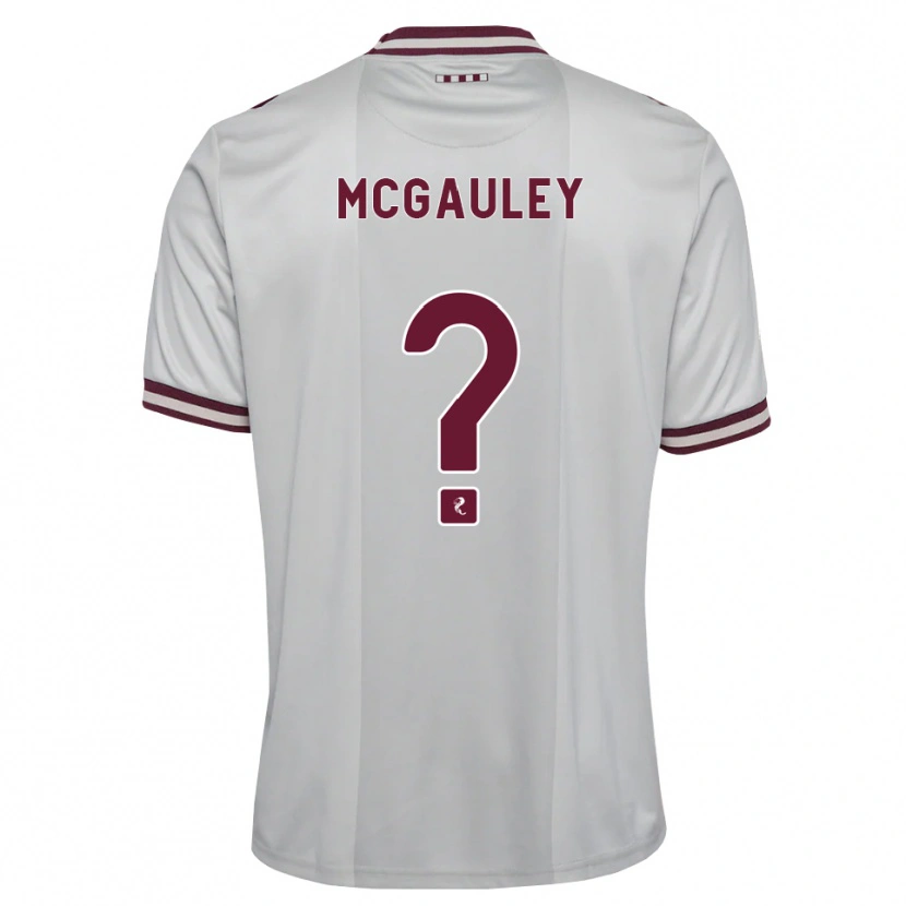 Danxen Femme Maillot Carson Mcgauley #0 Blanc Bordeaux Tenues Extérieur 2026/27 T-Shirt
