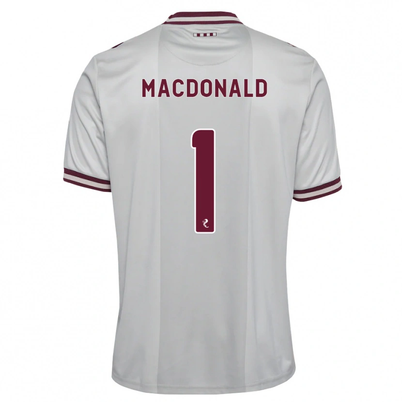 Danxen Femme Maillot Jamie Macdonald #1 Blanc Bordeaux Tenues Extérieur 2026/27 T-Shirt