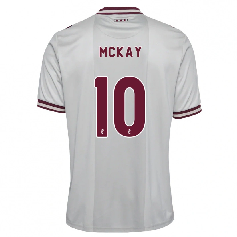 Danxen Femme Maillot Barrie Mckay #10 Blanc Bordeaux Tenues Extérieur 2026/27 T-Shirt