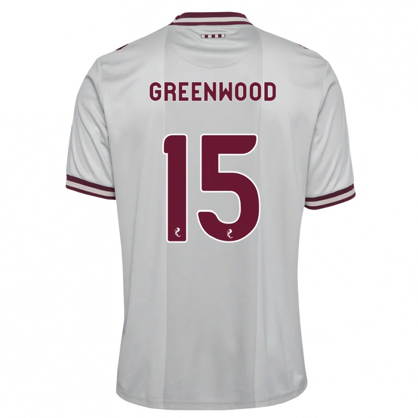 Danxen Femme Maillot Brodie Greenwood #15 Blanc Bordeaux Tenues Extérieur 2026/27 T-Shirt