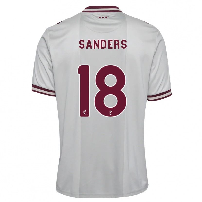 Danxen Femme Maillot Charlie Sanders #18 Blanc Bordeaux Tenues Extérieur 2026/27 T-Shirt